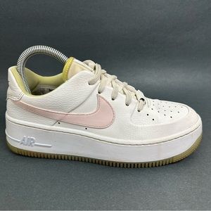 Nike Womens Air Force 1 Sage Low CW5566-100 White Casual Shoes Sneakers Size 7.5